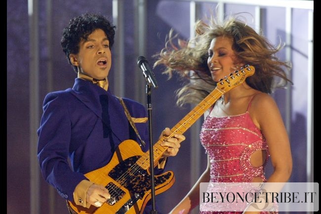 Prince and Beyoncé perform at the 46th Annual GRAMMY Awards held at